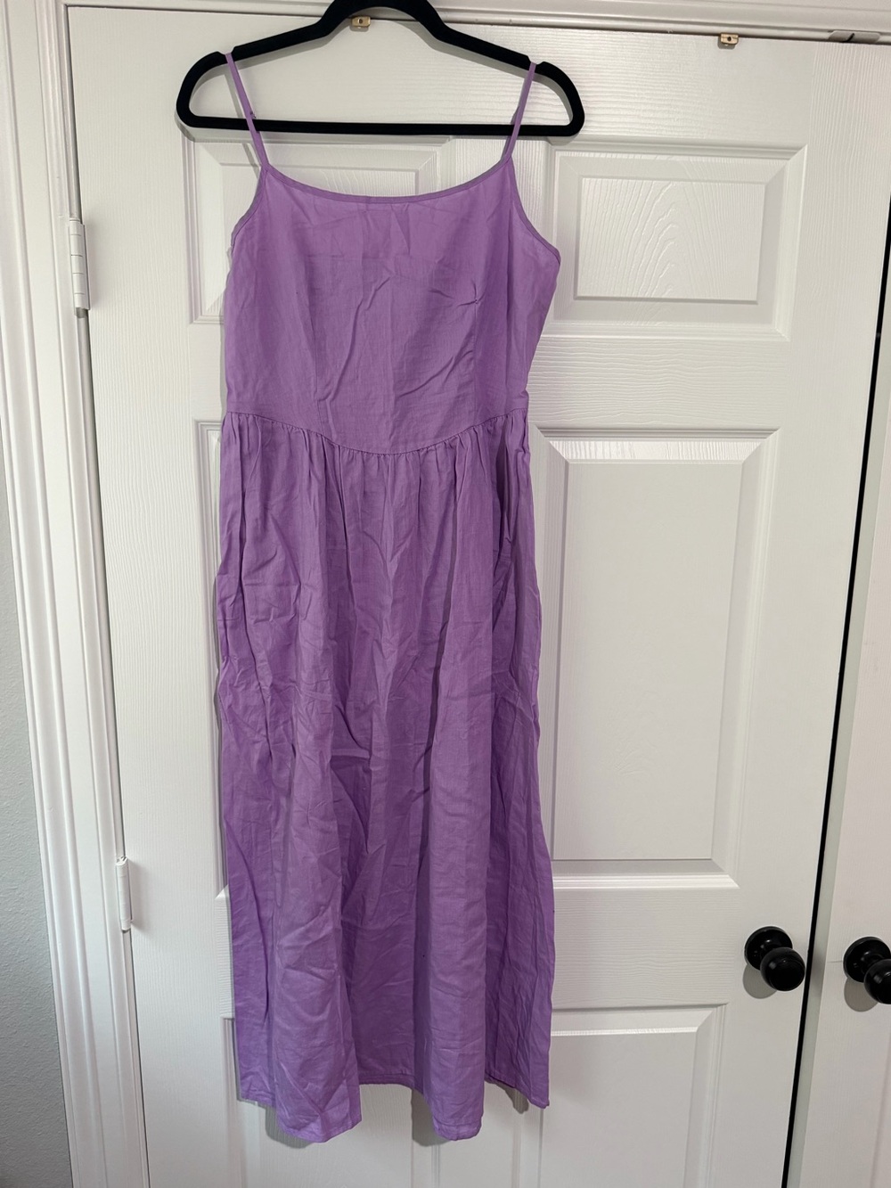 Gap Linen Purple Dress